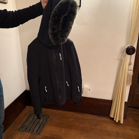 Sweaty Betty Black Ski Jacket with Faux Fur Hood - Picture 10 of 15